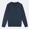 Sweat Col Rond Bleu Marine -Urbain Soldes prod 20374 sweat col rond bleu marine coton coton recycle donon 687x687 c