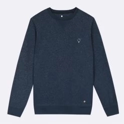 Sweat Col Rond Bleu Marine