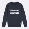 Sweat Col Rond Bleu Marine Homme De Bois