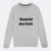 Sweat Col Rond Gris Chiné Homme Des Bois -Urbain Soldes prod 20566 sweat col rond gris chine coton coton recycle darney 687x687 c