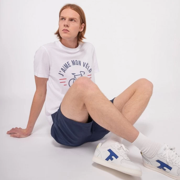 T-shirt Col Rond Blanc J'aime Mon Vélo 4 T-shirt Col Rond Blanc J'aime Mon Vélo – Image 2