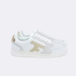 Baskets Blanche & Dorée