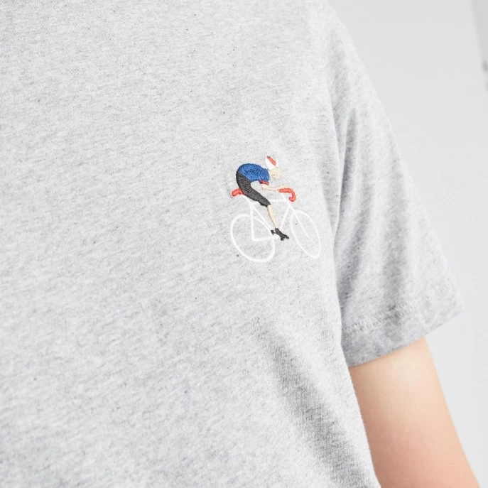 T-shirt Col Rond Gris Chiné Grimpeur 5 T-shirt Col Rond Gris Chiné Grimpeur – Image 3