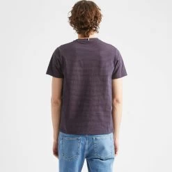 T-shirt Col Rond Bleu Marine & Camel -Urbain Soldes prod 25108 t shirt col rond bleu marine camel coton coton recycle olonne 687x687 c