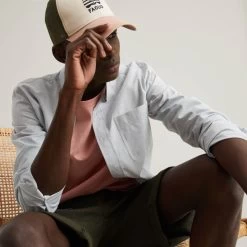 Casquette Rose Clair & Kaki -Urbain Soldes prod 26566 cap casquette coton polyester rose vert 687x687 c