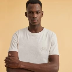 T-shirt Col Rond Beige Vélo -Urbain Soldes prod 26667 arcy t shirt coton coton recycle beige 687x687 c