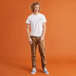 Pantalon Beige -Urbain Soldes prod 26792 dreuille pantalon coton lyocell beige 687x687 c