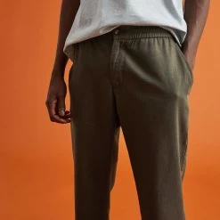 Pantalon Kaki -Urbain Soldes prod 26799 dreuille pantalon coton lyocell vert 687x687 c