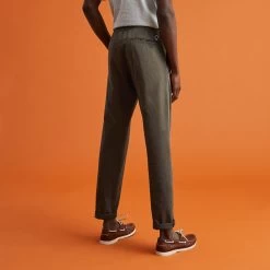 Pantalon Kaki -Urbain Soldes prod 26800 dreuille pantalon coton lyocell vert 687x687 c