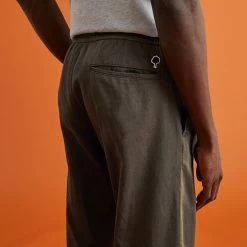 Pantalon Kaki -Urbain Soldes prod 26801 dreuille pantalon coton lyocell vert 687x687 c