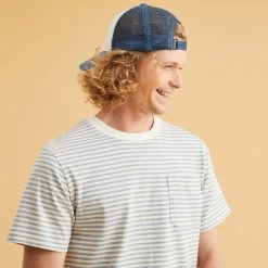 Urbain Soldes -Urbain Soldes prod 26911 migne t shirt coton coton recycle ecru bleu 687x687 c