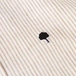 Chemise Manche Longue Beige Rayé Camel -Urbain Soldes prod 27175 ivoy chemise coton lin beige marron 687x687 c