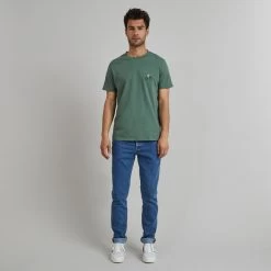 Urbain Soldes -Urbain Soldes prod 28222 t shirt col rond vert velo fleurs coton recycle arcy 687x687 c
