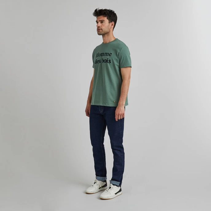 T-shirt Col Rond Vert Homme Des Bois 5 T-shirt Col Rond Vert Homme Des Bois – Image 3