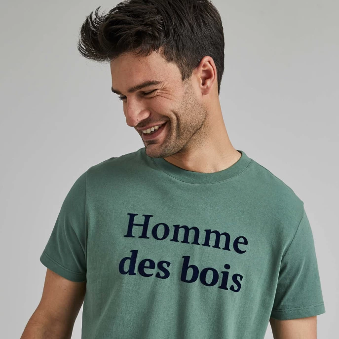 T-shirt Col Rond Vert Homme Des Bois 8 T-shirt Col Rond Vert Homme Des Bois – Image 6