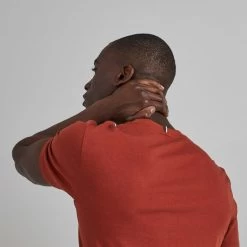 T-shirt Col Rond Rouge -Urbain Soldes prod 28238 t shirt col rond rouge coton coton recycle arcy 687x687 c