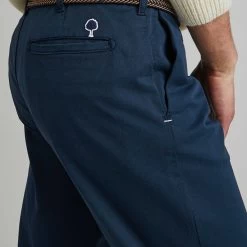 Chino Bleu Marine Coupe Ajustée 10 Chino Bleu Marine Coupe Ajustée -Urbain Soldes prod 28317 chino bleu marine coton bio coton recycle brix 687x687 c