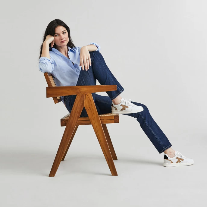 Baskets Blanche & Cuivre 9 Baskets Blanche & Cuivre – Image 7