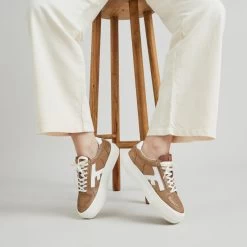 Tennis Cuivre -Urbain Soldes prod 28975 tennis cuivre suede pu walnut platform 687x687 c