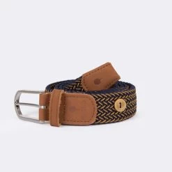 Ceinture Bleu Marine & Ocre