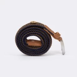 Urbain Soldes -Urbain Soldes prod 28986 ceinture bleu marine ocre bleu marine ocre belt 687x687 c