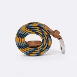 Ceinture Ocre & Bleu 9 Ceinture Ocre & Bleu -Urbain Soldes prod 29014 belt ceinture en polyester recycle elasthanne ocre marine 687x687 c