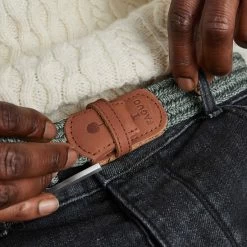 Ceinture Kaki Chiné -Urbain Soldes prod 29035 belt ceinture en polyester recycle elasthanne kaki chine 687x687 c