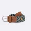 Ceinture En Polyester Recyclé Et élasthanne Vert & Bleu - Modèle Belt -Urbain Soldes prod 29037 belt ceinture en polyester recycle elasthanne kaki marine 687x687 c
