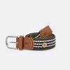 Ceinture En Polyester Recyclé Et élasthanne Bleu & Vert - Modèle Belt -Urbain Soldes prod 29055 belt ceinture en polyester recycle elasthanne marine kaki 687x687 c