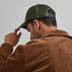 Casquette Verte -Urbain Soldes prod 29300 cap casquette en polyester laine kaki fonce 687x687 c