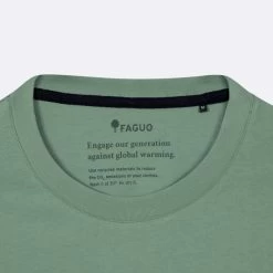 T-shirt Col Rond Vert Clair Vélo Multicolore -Urbain Soldes prod 32291 arcy t shirt coton coton recycle vert 687x687 c