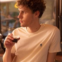 T-shirt Col Rond écru -Urbain Soldes prod 32302 t shirt col rond ecru coton coton recycle arcy 687x687 c