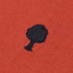 T-shirt Col Rond Terracotta Broderie Arbre -Urbain Soldes prod 32347 arcy t shirt coton coton recycle rouge 687x687 c