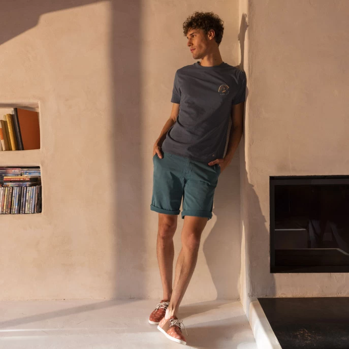 T-shirt Col Rond Bleu Délavé Pura Vida 4 T-shirt Col Rond Bleu Délavé Pura Vida – Image 2