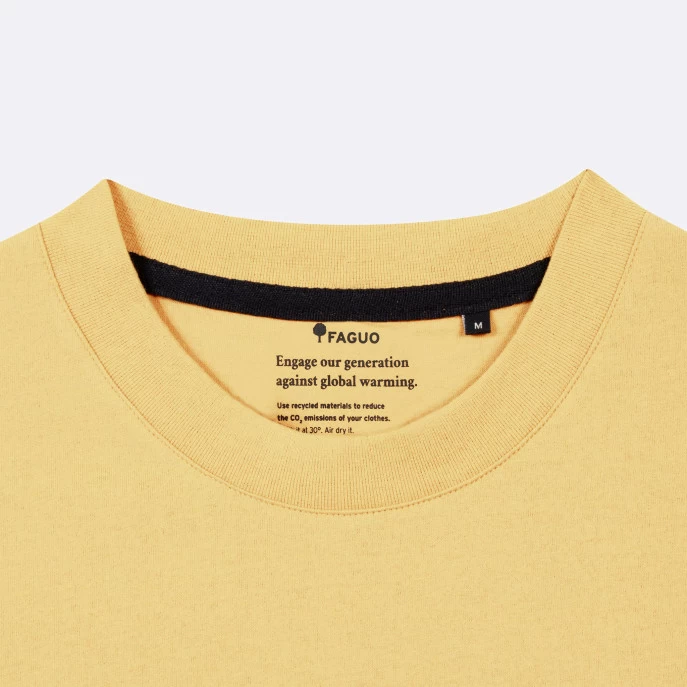 T-shirt Col Rond Jaune Clair Pura Vida 5 T-shirt Col Rond Jaune Clair Pura Vida – Image 3