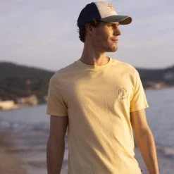 T-shirt Col Rond Jaune Clair Pura Vida 8 T-shirt Col Rond Jaune Clair Pura Vida -Urbain Soldes prod 32385 arcy t shirt coton coton recycle jaune 687x687 c