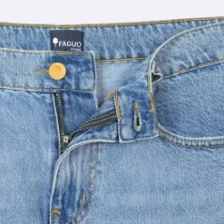 Jean Light Denim Coupe Fuselée -Urbain Soldes prod 32540 jean light denim vegan coton coton recycle tapered denim 687x687 c