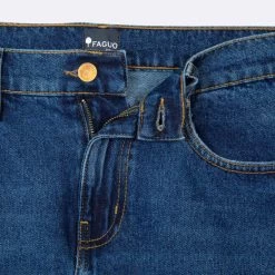 Jean Medium Denim Coupe Fuselée 8 Jean Medium Denim Coupe Fuselée -Urbain Soldes prod 32549 jean medium denim vegan coton coton recycle tapered denim 687x687 c