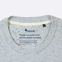 T-shirt Col Rond écru & Bleu Clair 8 T-shirt Col Rond écru & Bleu Clair -Urbain Soldes prod 32924 olonne t shirt coton coton organique ecru bleu 687x687 c