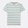 T-shirt écru à Rayures Bleues Et Vertes -Urbain Soldes prod 32935 olonne t shirt coton coton recycle multicouleurs vert 687x687 c