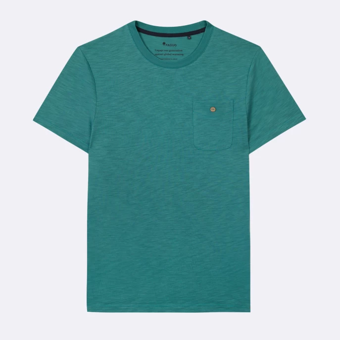 T-shirt Col Rond Turquoise 3 T-shirt Col Rond Turquoise