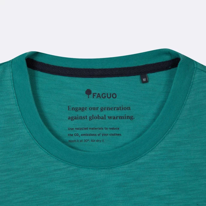T-shirt Col Rond Turquoise 5 T-shirt Col Rond Turquoise – Image 3