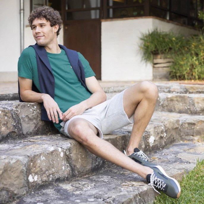 T-shirt Col Rond Turquoise 6 T-shirt Col Rond Turquoise – Image 4