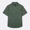 Chemise Manches Courtes Kaki Motifs Palmier -Urbain Soldes prod 33002 vallon chemise coton vert 687x687 c