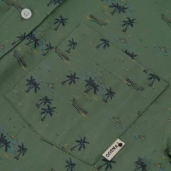 Chemise Manches Courtes Kaki Motifs Palmier 9 Chemise Manches Courtes Kaki Motifs Palmier -Urbain Soldes prod 33004 vallon chemise coton vert 687x687 c