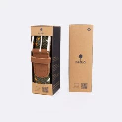 Ceinture Kaki & écrue -Urbain Soldes prod 33093 belt ceinture polyester recycle elasthanne vert ecru 687x687 c