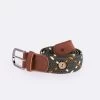 Ceinture Kaki & écrue -Urbain Soldes prod 33097 belt ceinture polyester recycle elasthanne vert ecru 687x687 c