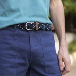 Urbain Soldes -Urbain Soldes prod 33115 belt ceinture polyester recycle elasthanne bleu violet 687x687 c