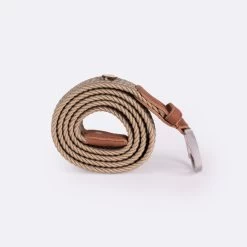 Ceinture Beige & Vert D'eau -Urbain Soldes prod 33134 belt ceinture polyester recycle elasthanne beige vert 687x687 c