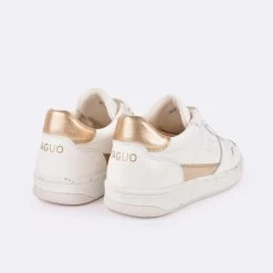 Baskets Crème & Dorée -Urbain Soldes prod 33214 alder baskets cuir beige dore 687x687 c